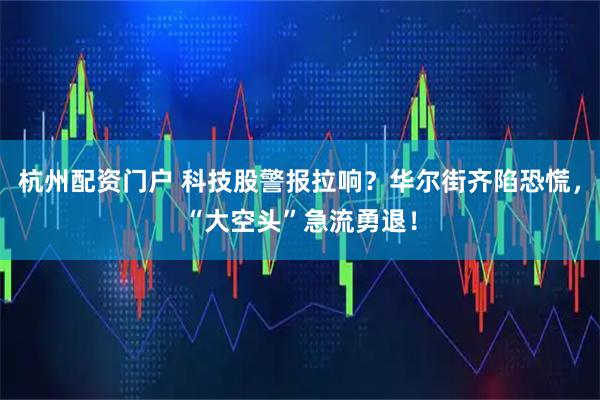 杭州配资门户 科技股警报拉响？华尔街齐陷恐慌，“大空头”急流勇退！